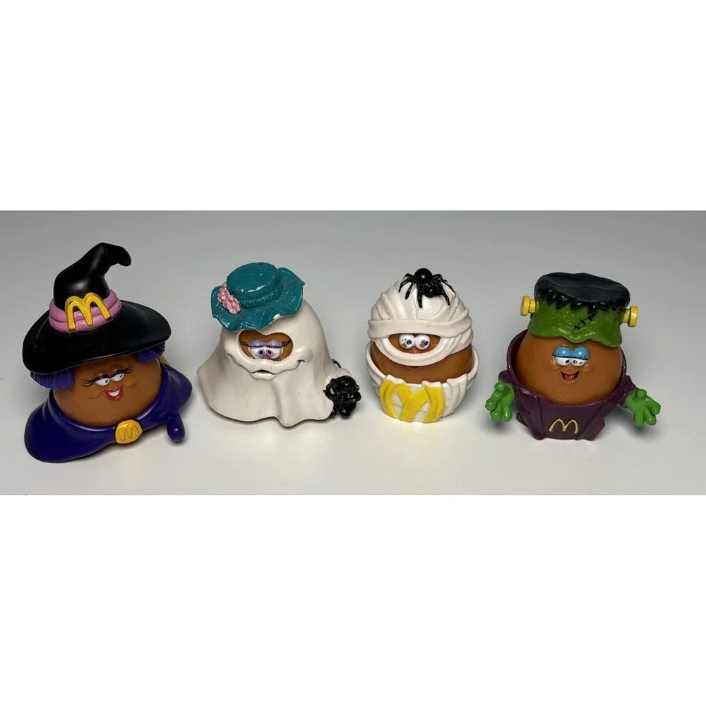 1992 McDonald's Halloween McNugget Buddies - Set of 4 Vintage Nugget Toys